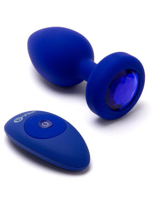 b-Vibe Vibrating Jewel Plug L/Xl Navy