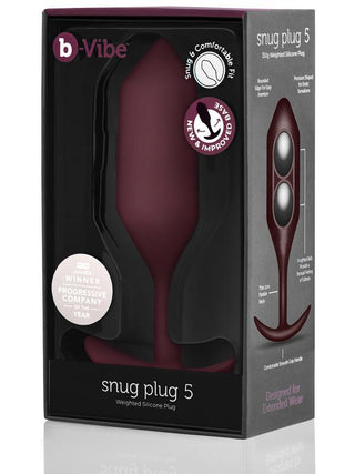 b-Vibe Snug Plug 5 Dark Red