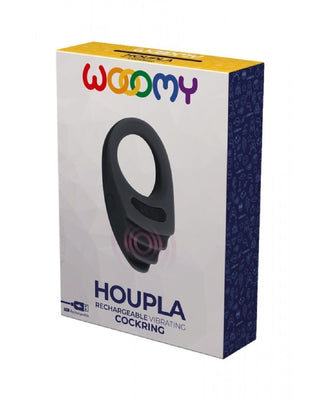 Wooomy Houpla Rechargeable Vibrating Ring Black