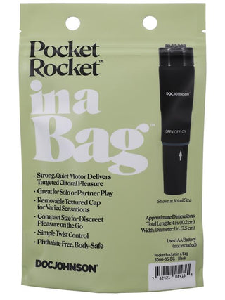 Pocket Rocket In A Bag Black