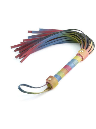 Spectra Bondage Flogger Rainbow