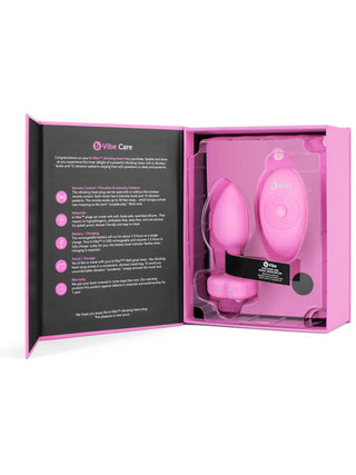 b-Vibe Remote Control Vibrating Jewelled Heart Plug S/M