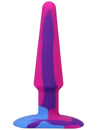 A-Play Groovy  Silicone Anal Plug  5 inch Berry