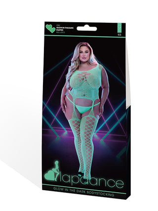 Lapdance Glow In The Dark Fishnet Keyhole Bodystocking Q