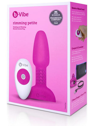 b-Vibe USB Rechargeable Petite Rimming Plug Fuchsia