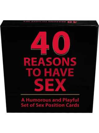 40 Reasons to Have Sex