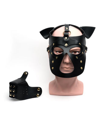 Bondage Pup Hood Black