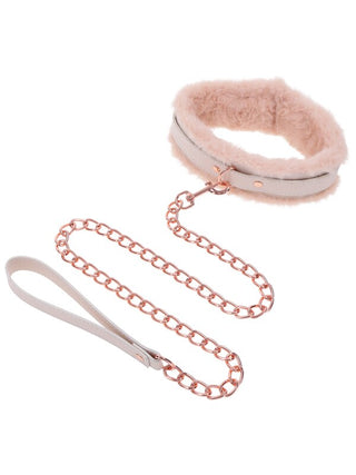 Sex and Mischief Peaches n CreaMe Fur Collar & Leash