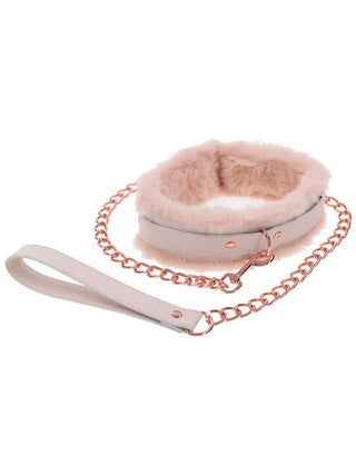 Sex and Mischief Peaches n CreaMe Fur Collar & Leash