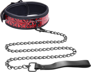 Crimson Tied Collar With Leash