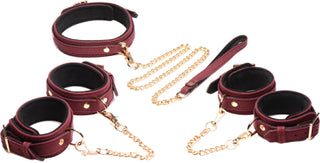 6 Piece Velvet Bondage Set