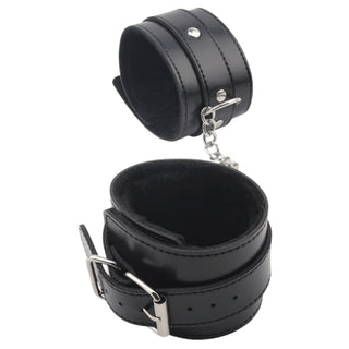 Obey Me Leather Ankle Cuffs