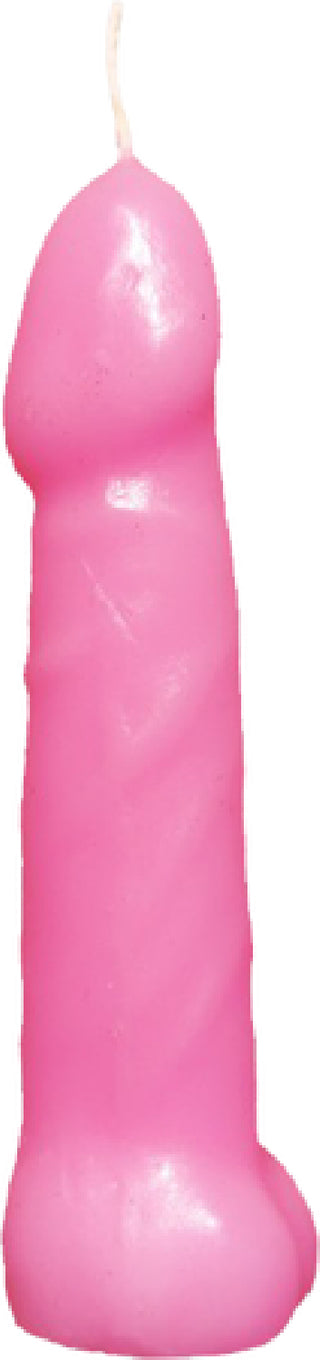 Bachelorette Pecker Party Pink Candles 5pk