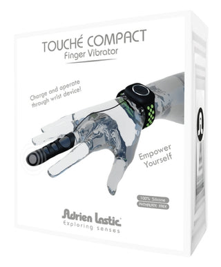 Touche Compact Finger Vibrator Green-Black