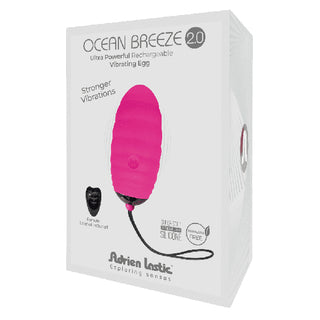 Ocean Breeze Rechargeable Bullet with Remote Pink 2.0