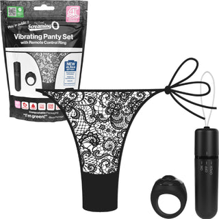 Vibrating Panty Set W/ Remote Ring 4t High Pitch Treble