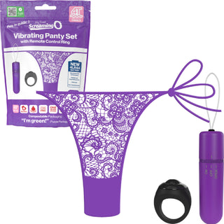 Vibrating Panty Set W/ Remote Ring 4t High Pitch Treble