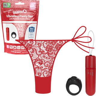 Vibrating Panty Set W/ Remote Ring 4t High Pitch Treble