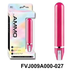 The Ammo 5" Glossy Rechargeable Vibrator Pink