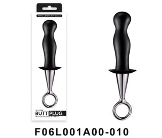 Silicone Butt Plug 5" Black