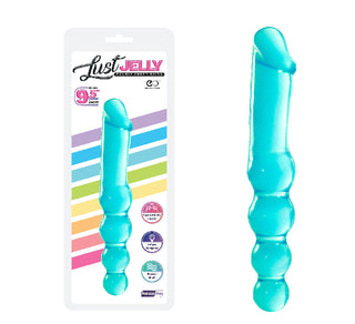 LUST JELLY 9.5 DOUBLE DONG - BLUE