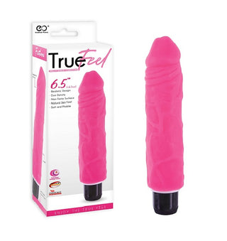 TRUE FEEL 6.5 PINK REALISTIC VIBRATOR