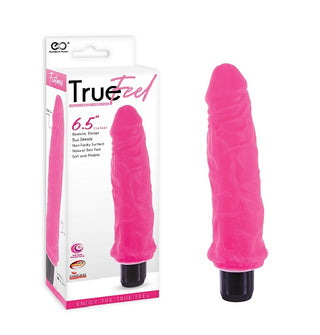 TRUE FEEL 6.5 REALISTIC VIBRATOR PINK