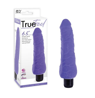 TRUE FEEL 6.5 REALISTIC TPR VIBRATOR PURPLE