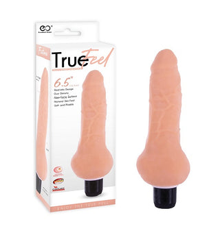 TRUE FEEL REALISTIC TPR VIBRATOR 6.5" - FLESH