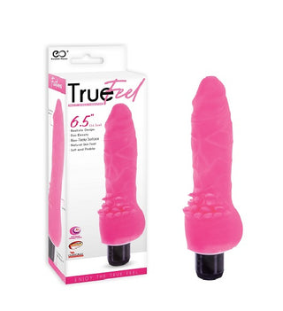 TRUE FEEL REALISTIC  VIBRATOR 6.5" - PINK