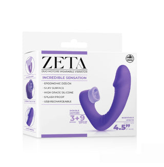 ZETA  4.5" RECHARGABLE SILICONE G-SPOT VIBRATOR WITH LICKING STIMULATI...