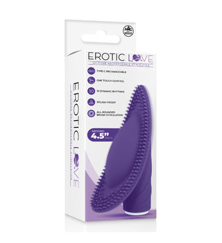 SILICONE 10 SPEED RECHARGEABLE VIBRATOR - PURPLE