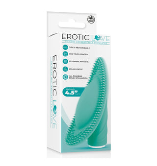 SILICONE 10 SPEED RECHARGEABLE VIBRATOR - GREEN