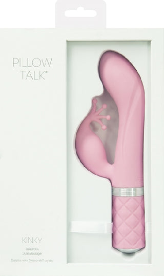 PILLOW TALK KINKY CLITORAL STIMULATOR WITH SWAROVSKI CRYSTAL PINK