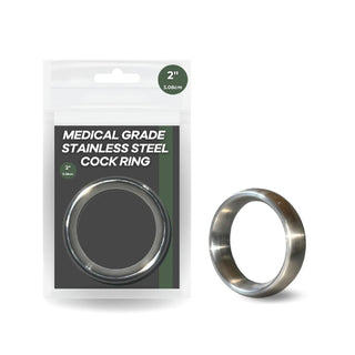 2" Medical Grade Stainless Steel Cock Rings