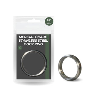 1.7" Medical Grade Stainless Steel Cock Rings