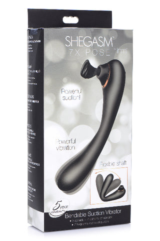 INMI Shegasm 7X Pose Bendable Suction Vibrator