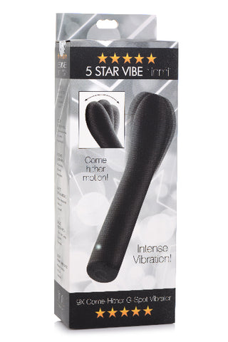 INMI Shegasm 5 Star Come Hither G-Spot Vibrator - Black