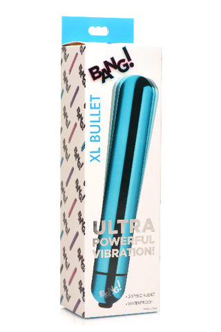 Bang! Vibrating Metallic XL Bullet - Blue