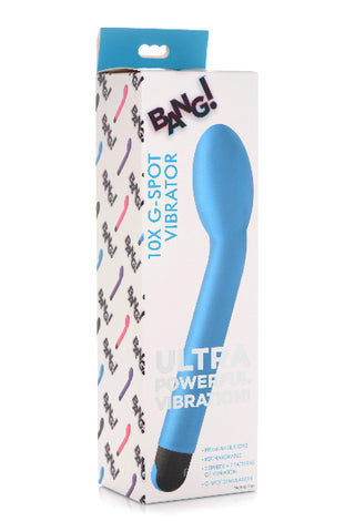 Bang! 10X G-Spot Rechargeable Vibrator - Blue