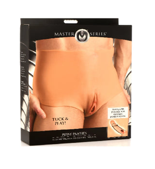 Master Series Pussy Panties Silicone Vagina + Ass Panties - Large