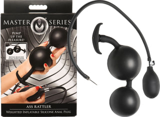 Ass Rattler Weighted Inflatable Silicone Anal Plug