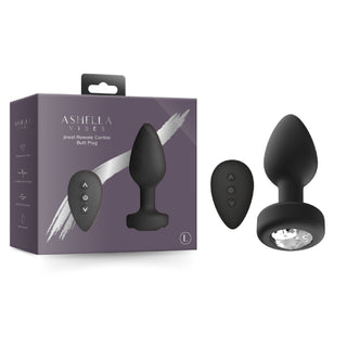 Ashella Vibes Jewel Remote Control Butt Plug Large