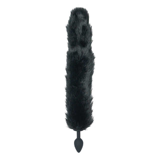 Punishment Fox Tail Silicone Plug - Black