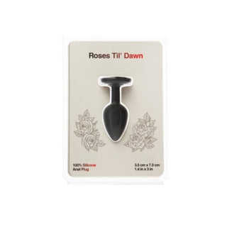 Roses Tilâ€™ Dawn â€“ Silicone Anal Plug - Small - Black