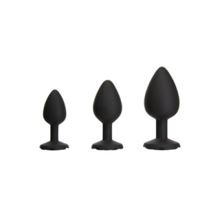 Roses Tilâ€™ Dawn â€“ Silicone Anal Plug Kit â€“ Starter Kit - Black