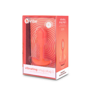 B-Vibe VIBRATING SNUG PLUG 1 ORANGE