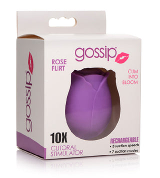 GOSSIP CUM INTO BLOOM CLITORAL VIBRATOR - ROSE FLIRT