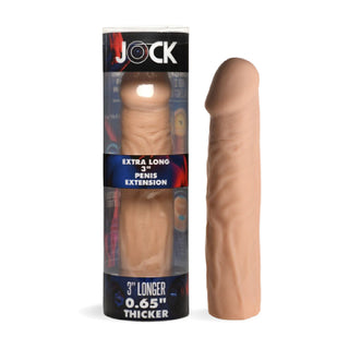 JOCK Extra Long 3" Penis Extension Sleeve - Light