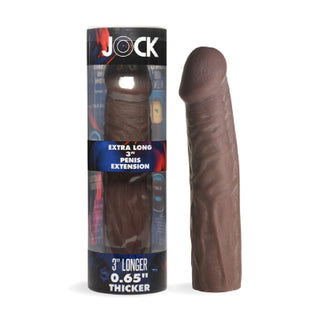 JOCK Extra Long 3" Penis Extension Sleeve - Dark